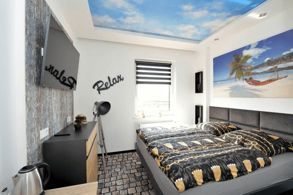 Studio Zimmer mit Doppelbett im Sleep Inn Motel Paderborn
